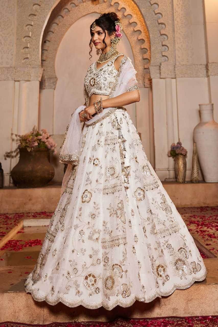 Tissue Embroidered Lehenga - MYLUXURY LANE ENTERPRISE